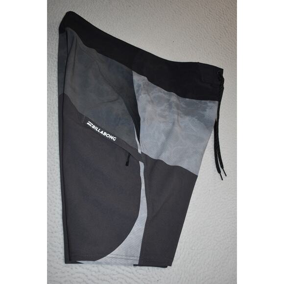 Billabong PlatinumX Swimming Board Shorts Mens Size 34 Gray Polyester Blend - Picture 7 of 8